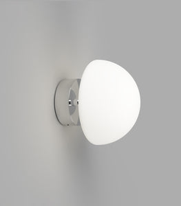 Orb Dome Short Arm Wall Light in Chrome by Lighting Republic