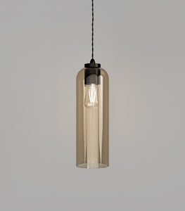 Parlour Elong Iron Amber Pendant by Lighting Republic 