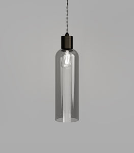 Parlour Elong Iron Smoke Pendant by Lighting Republic 