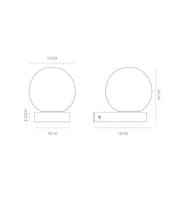 Orb Ledge Wall Light