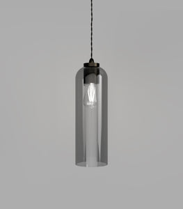 Parlour Elong Iron Smoke Pendant by Lighting Republic 