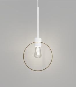 Parlour Lite White Ring Pendant Light by Lighting Republic